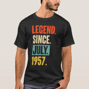Camiseta Lenda De 65 Anos Desde Julho De 1957 65º Nasciment