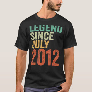 Camiseta Lenda de aniversário de 11 desde julho de 2012 Men