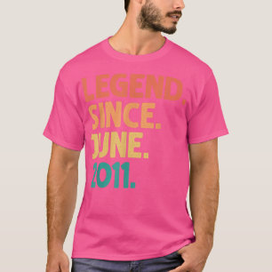 Camiseta Lenda de aniversário de 11 desde junho de 2011, 11