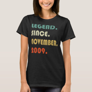 Camiseta Lenda De Aniversário De 13 Desde Novembro De 2009