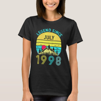Camiseta Lenda de Aniversário de 24 Anos Desde Julho de 199