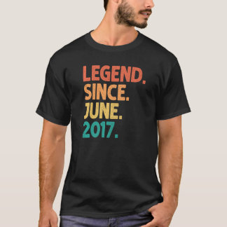 Camiseta Lenda De Aniversário De 5 Desde Junho De 2017, 5 A