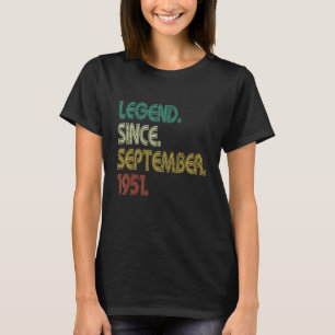 Camiseta Lenda de aniversário de 71 anos de rua desde setem
