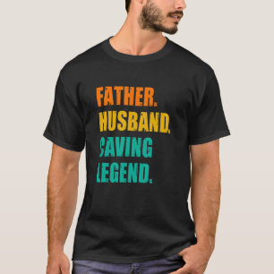 Camiseta Lenda de Espeleologia de Marido Pai Masculino