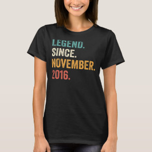 Camiseta Lenda de Garoto 6 de Aniversário, De 6 Anos, Desde