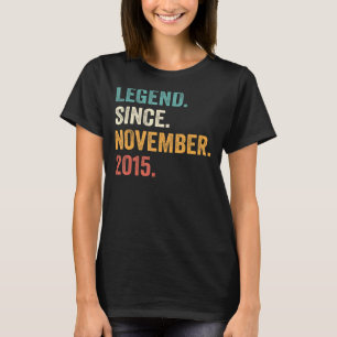 Camiseta Lenda de Garoto 7 de Aniversário, De 7 Anos, Desde