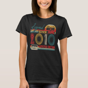 Camiseta Lenda De nascer De Junho De 2010 Desde Junho De 20