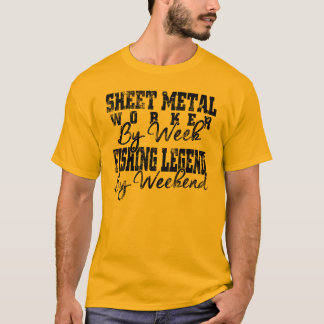 Camiseta lenda de pesca semanal por trabalhador de chapa me