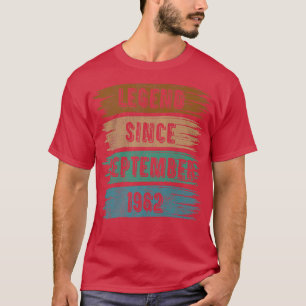 Camiseta Lenda de presente desde setembro de 1962 60º