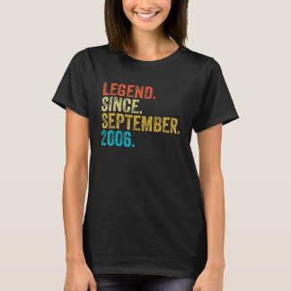 Camiseta Lenda de presente desde setembro de 2006 16 de set
