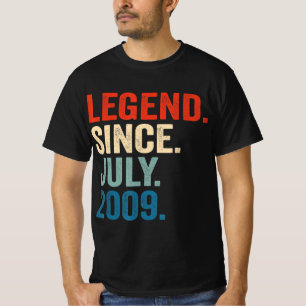 Camiseta Lenda De Presentes De 13 Anos Desde Julho De 2009
