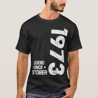 Camiseta Lenda de presentes desde outubro de 1973 49º