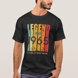 Camiseta Lenda Desde 1965 57 Anos De Ser Incrível