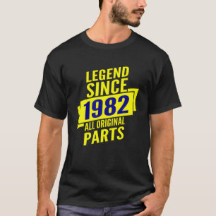Camiseta Lenda Desde 1982, aniversário de 40 anos, Oferece 