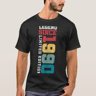 Camiseta Lenda Desde 1990 Edição Limitada 35 Anos 35º