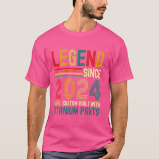 Camiseta Lenda Desde 2024 Homens Vintage Aniversário Titani