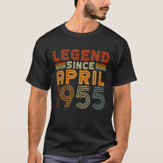 Camiseta Lenda Desde Abril De 1955 Homens Vintage 67º Bir