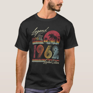 Camiseta Lenda Desde Abril De 1962 60 Anos 60 Anos Anivers