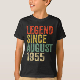 Camiseta Lenda Desde Agosto 1955 70º Aniversário Vibrações
