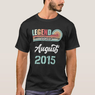 Camiseta Lenda Desde Agosto De 2015, 7 Anos Nascimento Vint