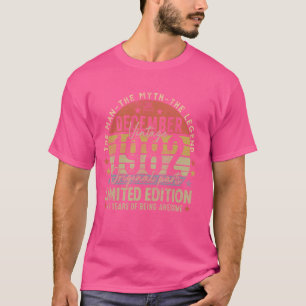 Camiseta Lenda Desde Dezembro de 1982 Retro Aniversário de