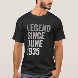 Camiseta Lenda Desde Junho De 1935 Incrível 86 Anos 86 Th B
