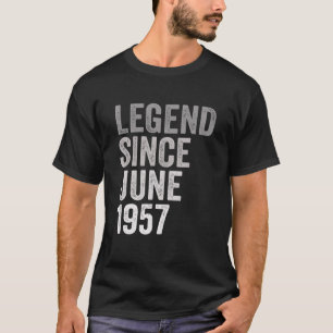 Camiseta Lenda Desde Junho De 1957 Incrível 64 Anos 64 Hora
