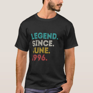 Camiseta Lenda Desde Junho De 1996, Aniversário De 25