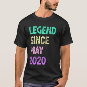 Camiseta Lenda Desde Maio 2020 5º Aniversário Meninos Menin