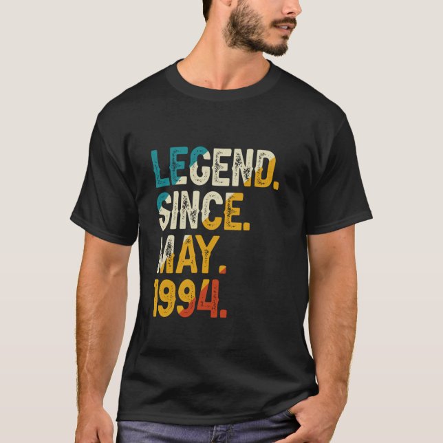 Camiseta Lenda Desde Maio De 1994 aniversário de 30 anos Vi (Frente)