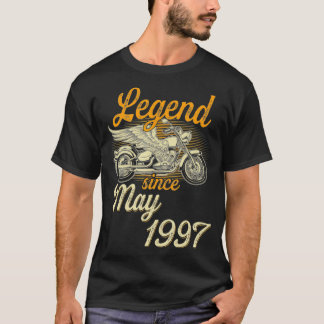 Camiseta Lenda Desde Maio De 1997 25 de Aniversário Da Idad