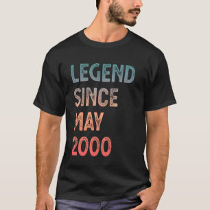 Camiseta Lenda Desde Maio De 2000 Aniversário De 25 Anos Ho