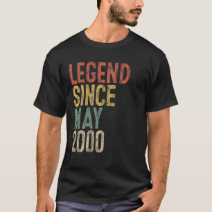 Camiseta Lenda Desde Maio De 2000 Homens aniversário de 21