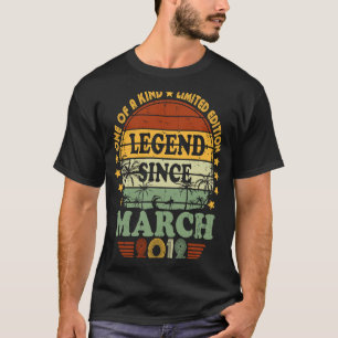 Camiseta Lenda Desde Março De 2012 11 Aniversário De 11 Ano
