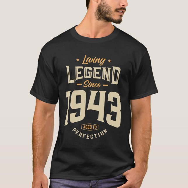 Camiseta Lenda desde o aniversário de 80 de 1943 (Frente)