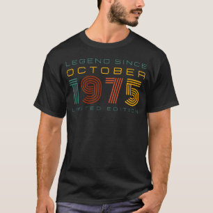 Camiseta Lenda Desde Outubro de 1975, Edição Limitada Mascu