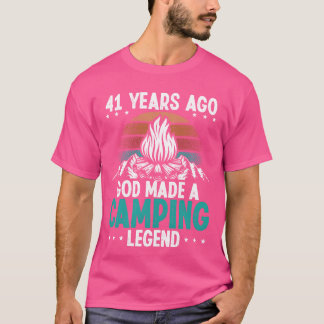 Camiseta Lenda do Acampamento de 41 Anos Scout Aniversário