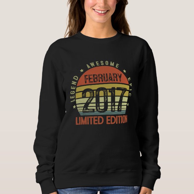 Camiseta Lenda do Aniversário de 6 Anos Incrível Épico Feve (Frente)