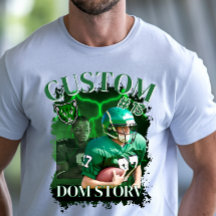 Lenda do Futebol Personalizada Estilo Bootleg Vint