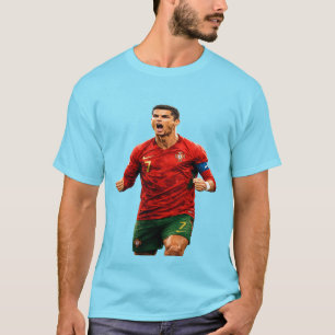 Camiseta Lenda do Futebol Português Cristiano Ronaldo Gráfi