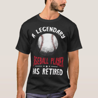 Camiseta Lenda do jogador de beisebol aposentado Bola de so