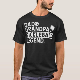 Camiseta Lenda do Pai Avô Pickleball Jogador de Pickle Ball