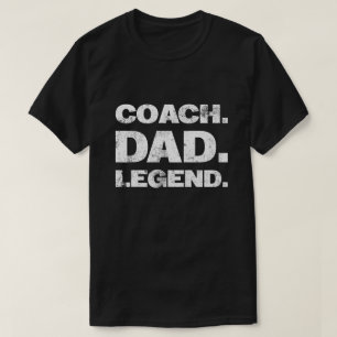 Camiseta Lenda do Pai Treinador Presente Divertido Esportes