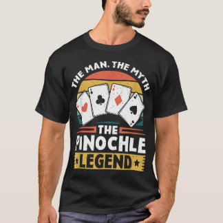 Camiseta Lenda do Pinochle - Jogo de Cartas Divertido Pinoc