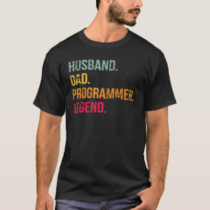 Camiseta Lenda do programador de Pai para marido - Dia de o
