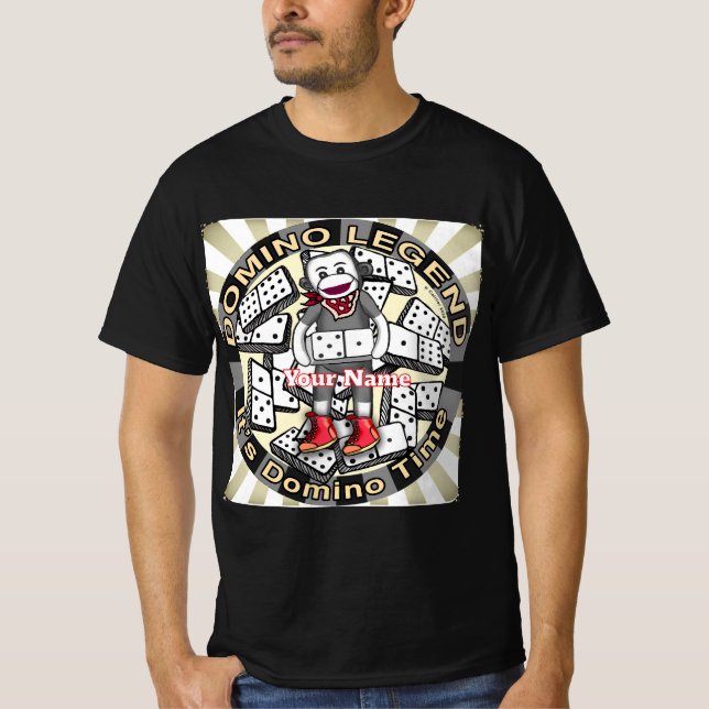 Camiseta Lenda do Sock Monkey Domino (Frente)