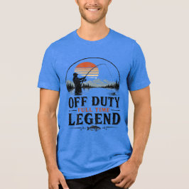 Camiseta 'Lenda em Tempo Integral Aposentada' Pesca Vintage