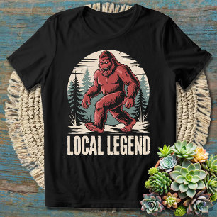 Camiseta Lenda local engraçada do Big Foot Yeti - Humorável