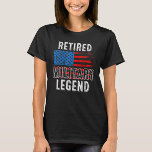 Camiseta Lenda militar aposentada soldado veterano american