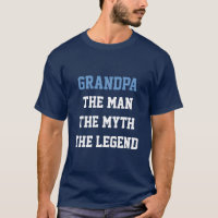 Camiseta lenda mito homem avô